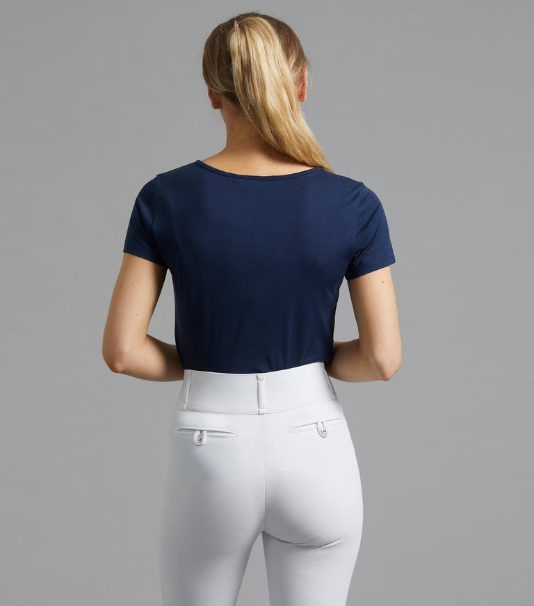 T-Shirt Donna HRM Luxury Round – 100% Cotone Biologico GOTS, Vestibilità Aderente, Ecologica E Fair4All
