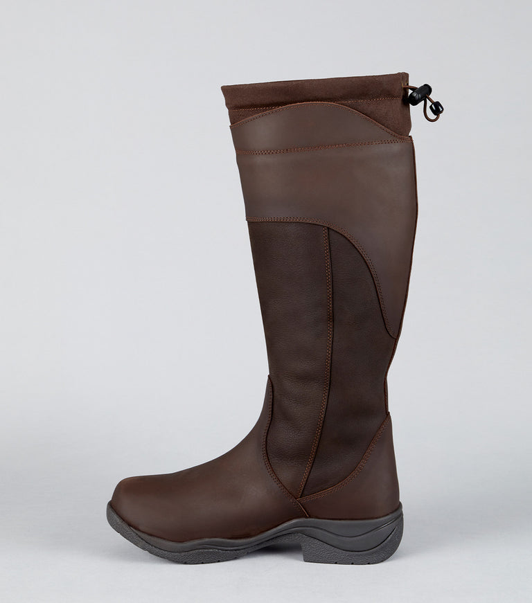 Brown Women's Waterproof Equestrian Boots Miletto Waterproof