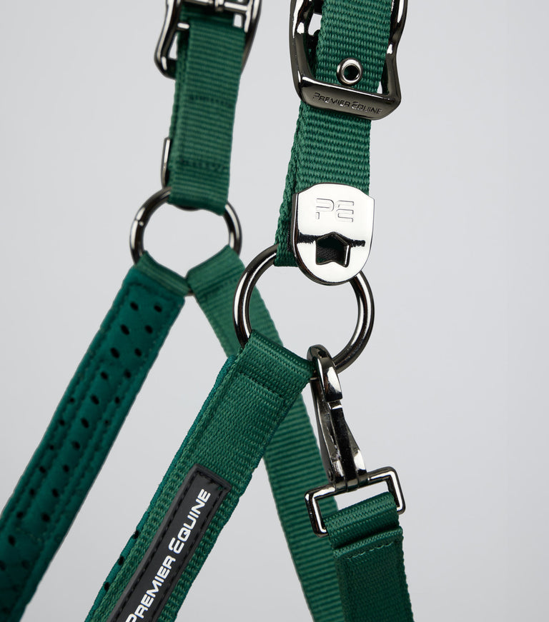 Necto 3D Mesh Head Collar with Lead Rope Green