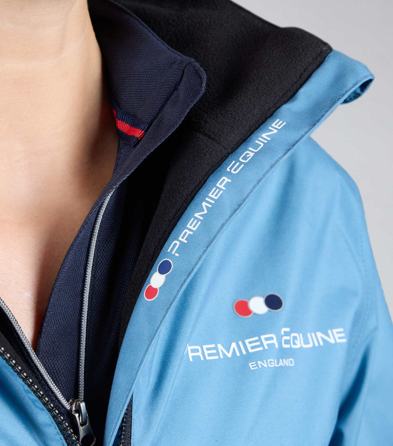 Azurel Blue SALE - Omnia Womens Waterproof Riding Jacket Azure Blue