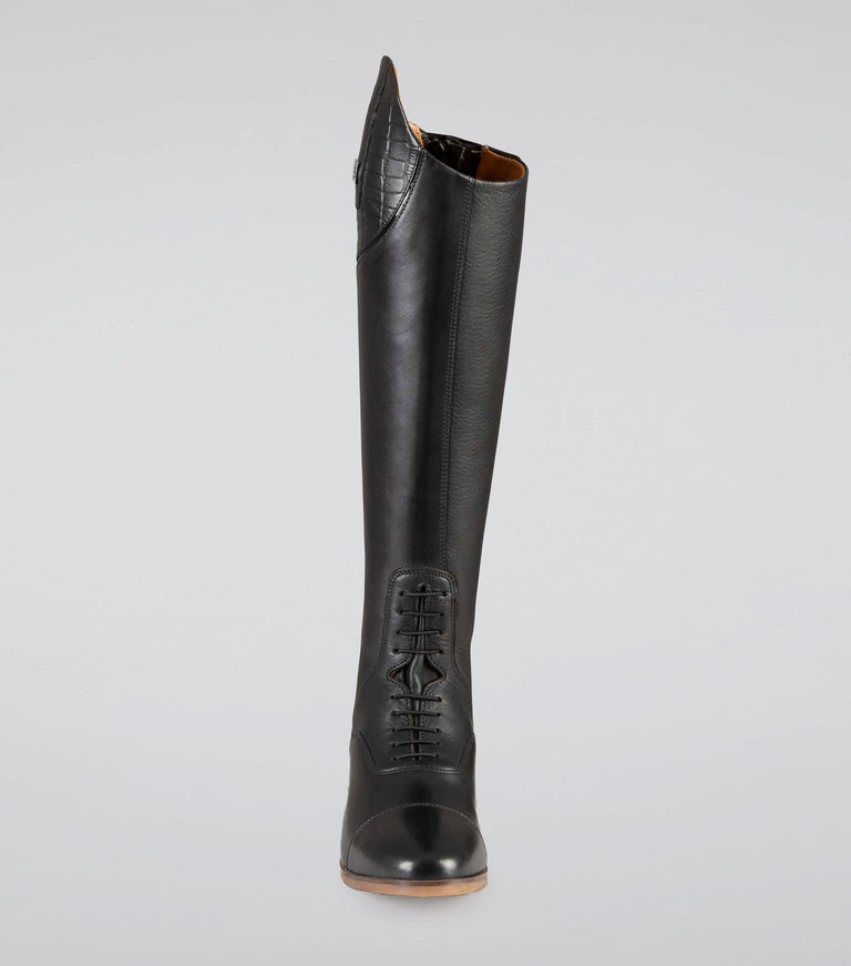 Passaggio Ladies Leather Field Tall Riding Boot Black
