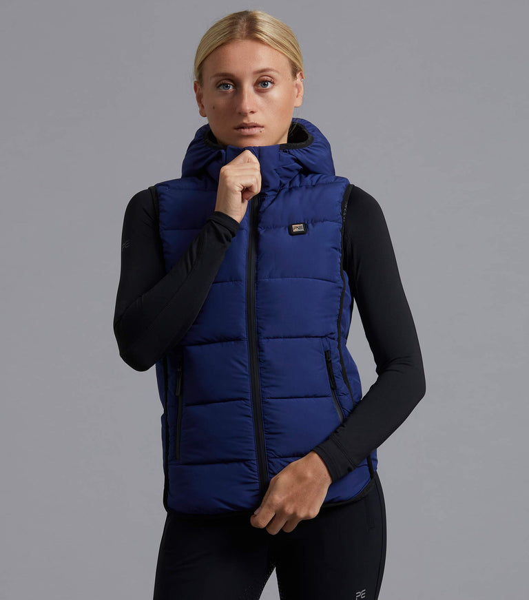 Pavoni Ladies Quilted Gilet Imperial Navy - Main Image