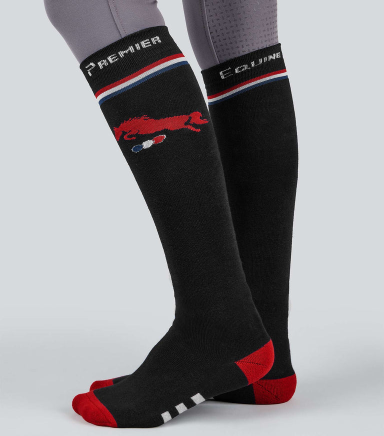 PE Sports Highlight Riding Socks (1 Pair) Black