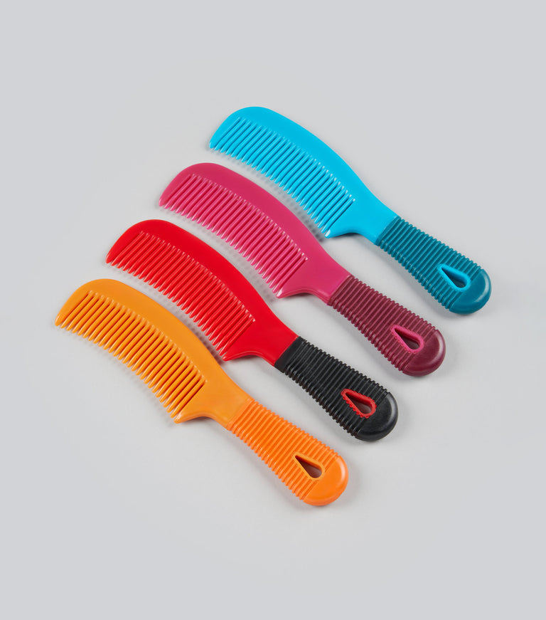 Plastic Mane Comb with Handle - Large