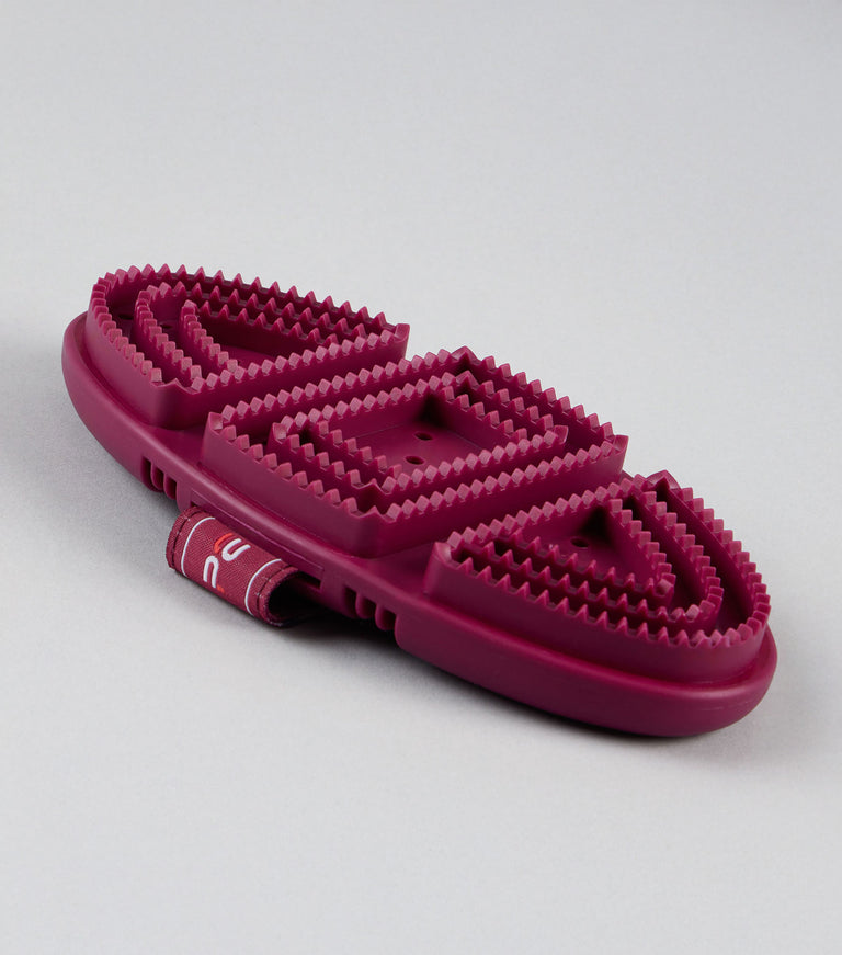 Soft-Touch Flexi Curry Comb Wine & Fuchsia