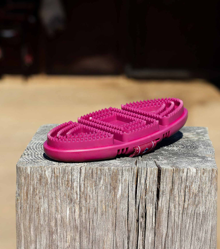 Soft-Touch Flexi Curry Comb Wine & Fuchsia