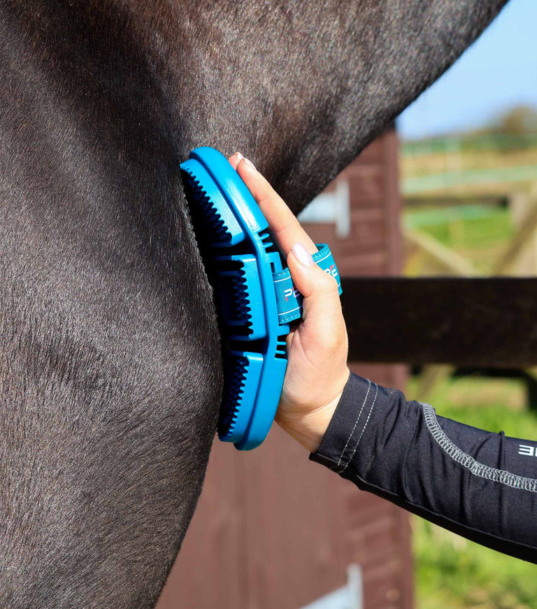 Soft-Touch Flexi Curry Comb Med Blue & Peacock