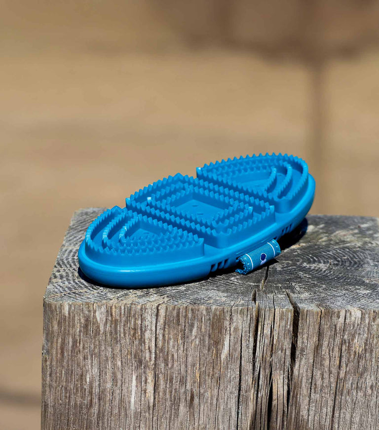 Soft-Touch Flexi Curry Comb Med Blue & Peacock