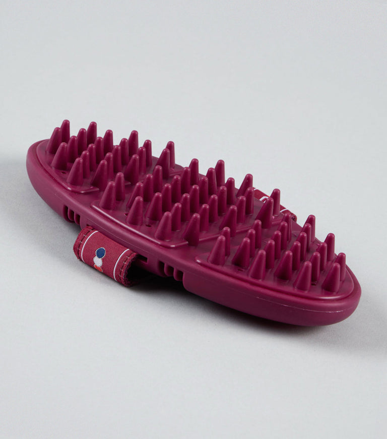 Soft-Touch Flexi Massage Brush Wine & Fuchsia