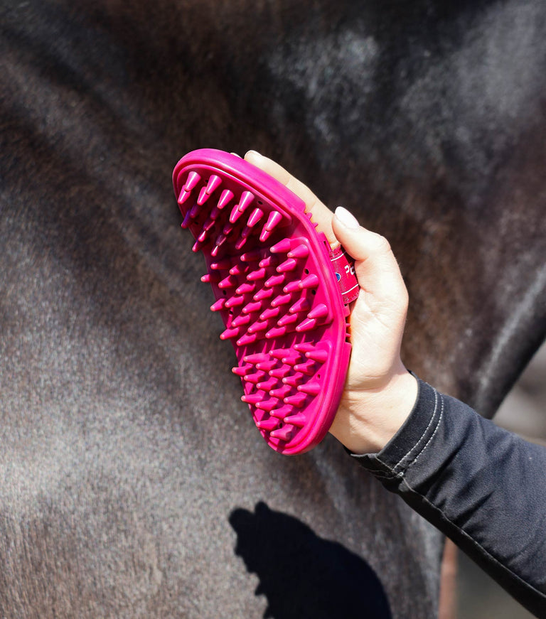 Soft-Touch Flexi Massage Brush Wine & Fuchsia