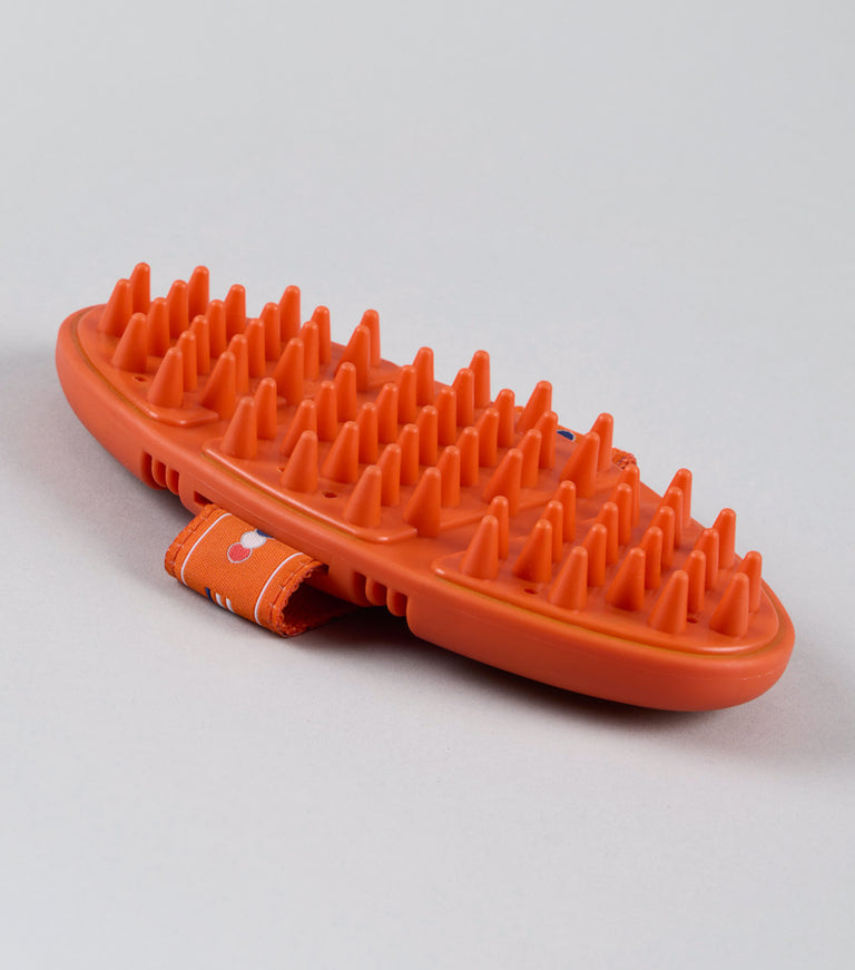 Soft-Touch Flexi Massage Brush Orange & Amber