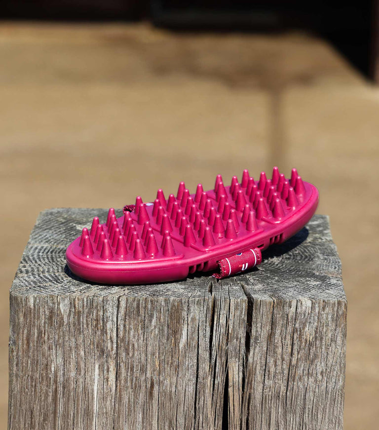 Soft-Touch Flexi Massage Brush Wine & Fuchsia