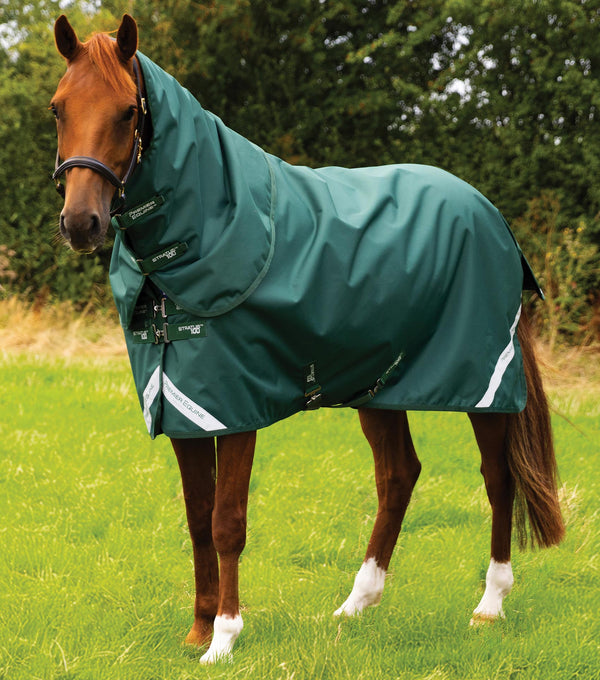 Stratus 1200 Series 100g Turnout Rug with Classic Neck Cover Green