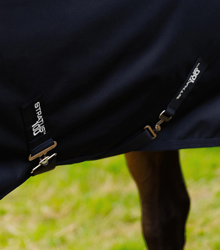 Stratus 1200 Series 100g Turnout Rug with Classic Neck Cover Navy