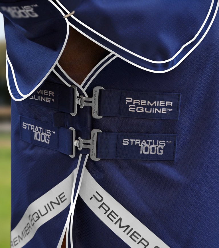 Stratus 600D Series 100g Turnout Rug with Classic Neck Cover Purple