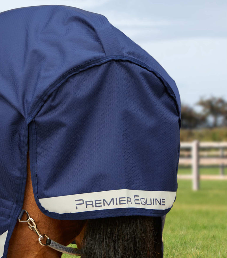 Stratus 600D Series 0g Turnout Rug with Classic Neck Cover Navy
