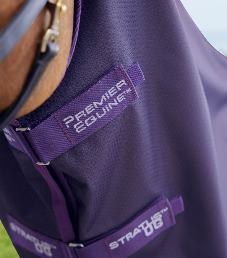 Stratus 600D Series 0g Turnout Rug with Classic Neck Cover Purple