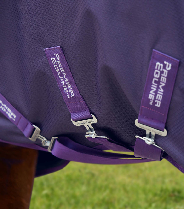 Stratus 600D Series 0g Turnout Rug with Classic Neck Cover Purple