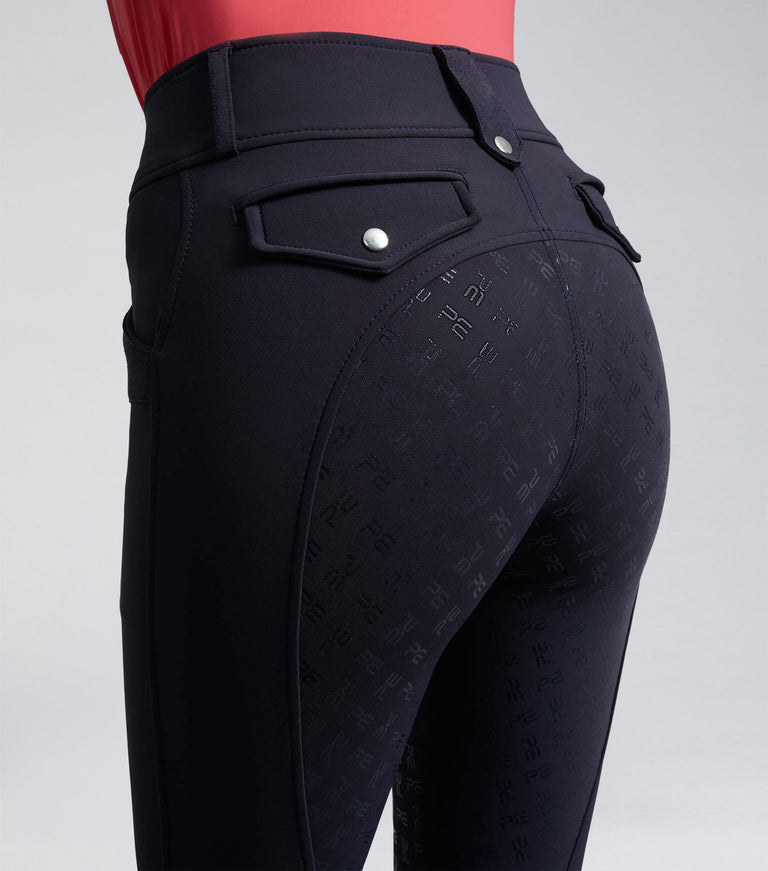 Torino Ladies Full Seat Gel Riding Breeches Navy