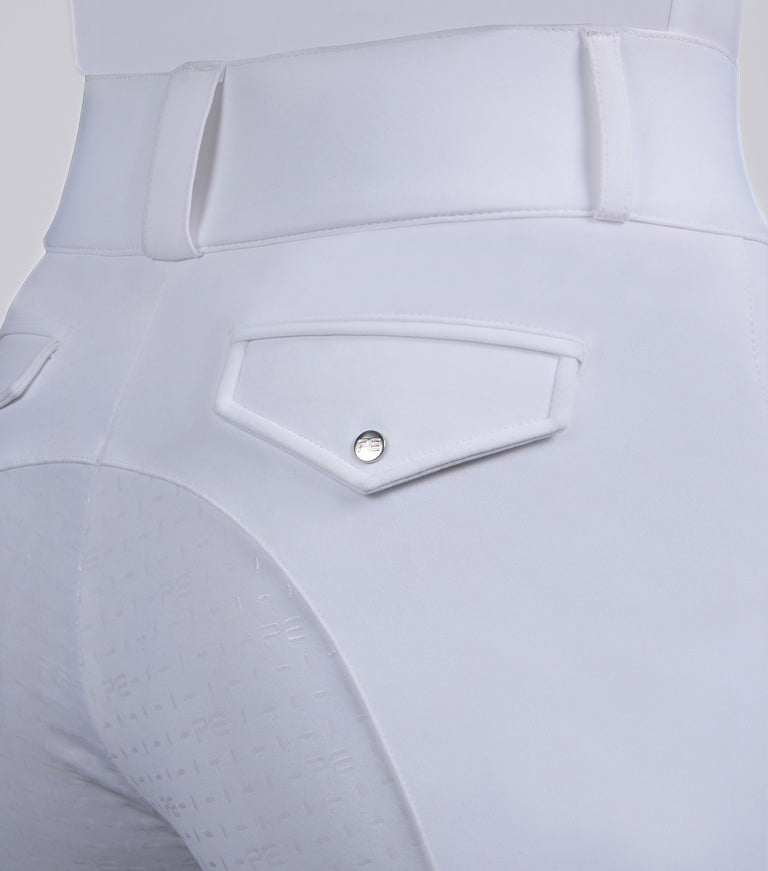 Torino Ladies Full Seat Gel Competition Riding Breeches White