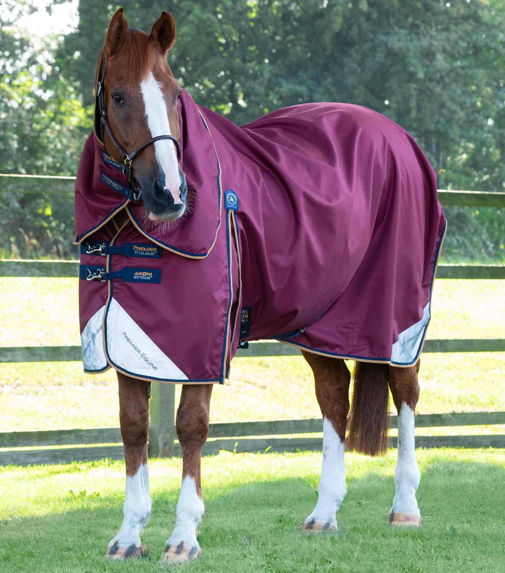 Couverture Légère D'aiguillage Pour Cheval Premier Equine Akoni 0g - Cou Amovible - Neuf