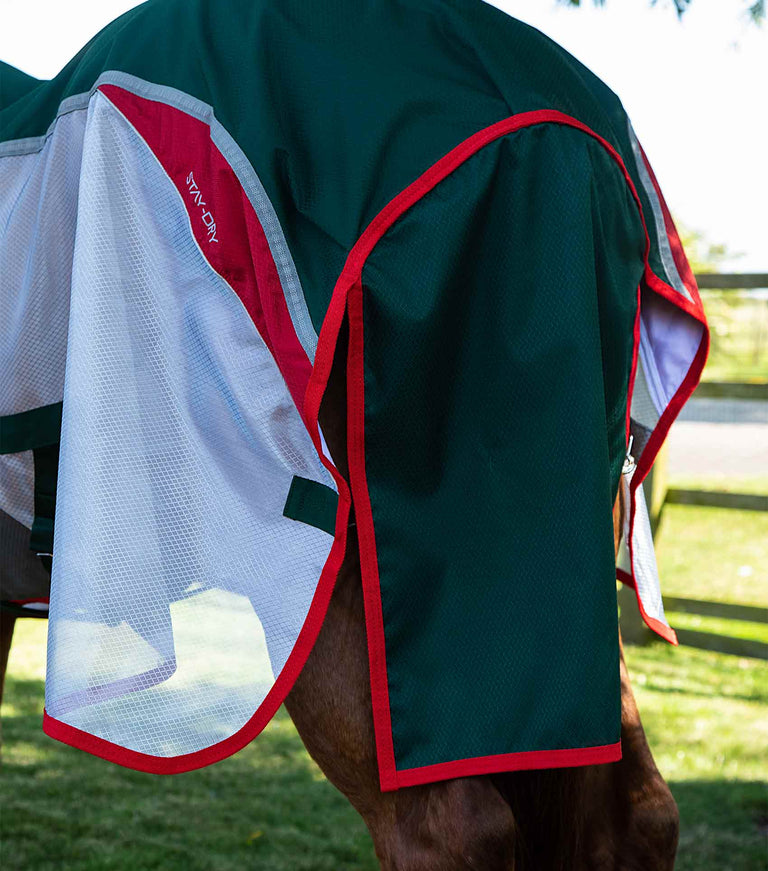 Fly Rug Use Buster Stay-Dry Super Lite Fly Rug Green