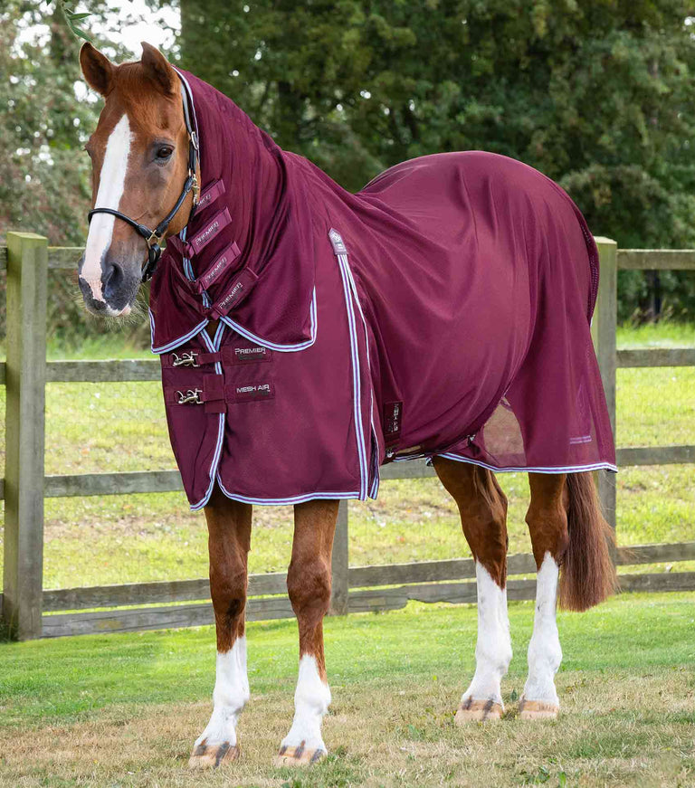 Fly Rug Use Combo Mesh Air Fly Rug Wine | Premier Equine