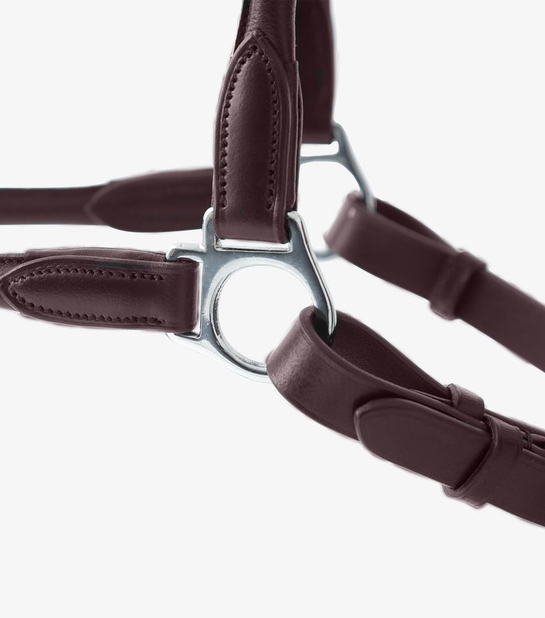 Hennaroso Rolled Anatomic Leather Head Collar