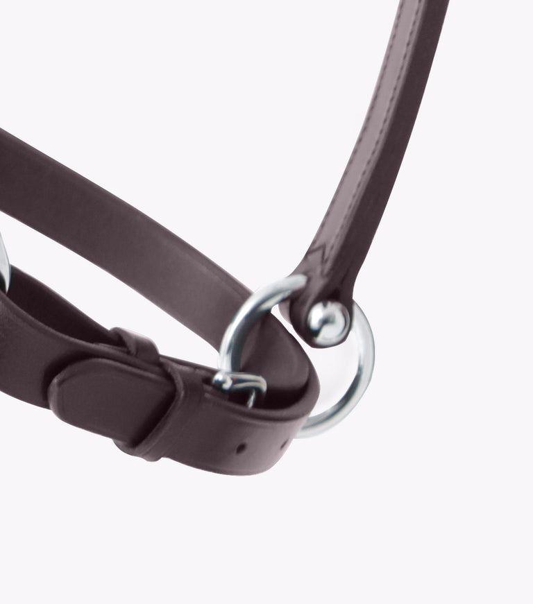 Hennaroso Rolled Anatomic Leather Head Collar