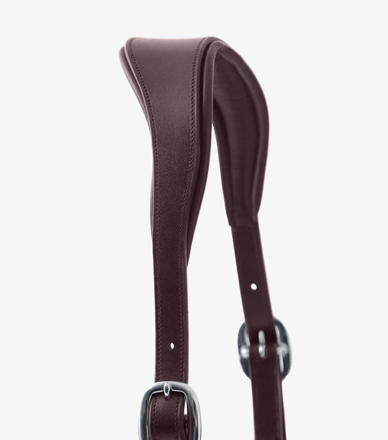 Hennaroso Rolled Anatomic Leather Head Collar