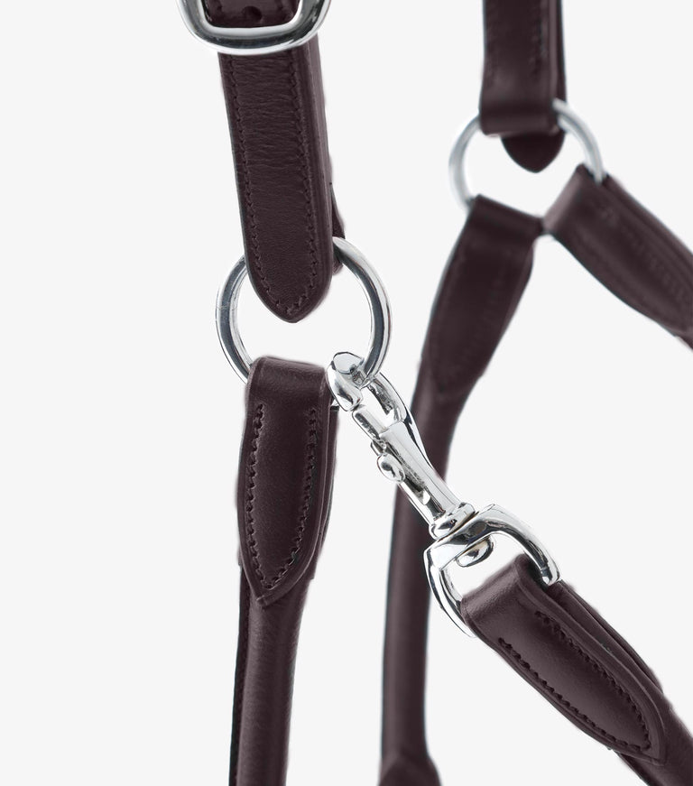 Hennaroso Rolled Anatomic Leather Head Collar