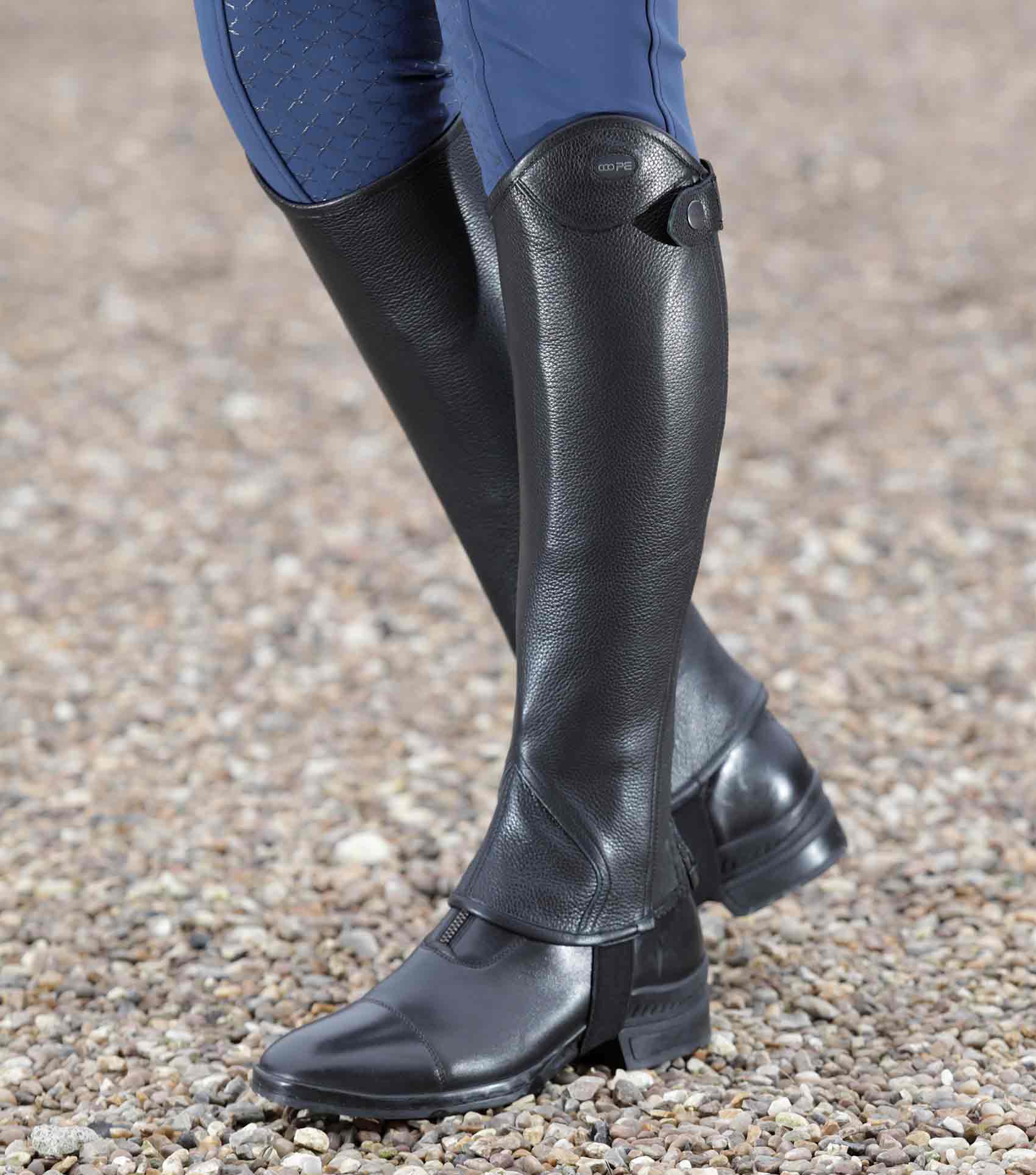 Loros Junior Leather Half Chaps - Black – Premier Equine Int. Ltd.