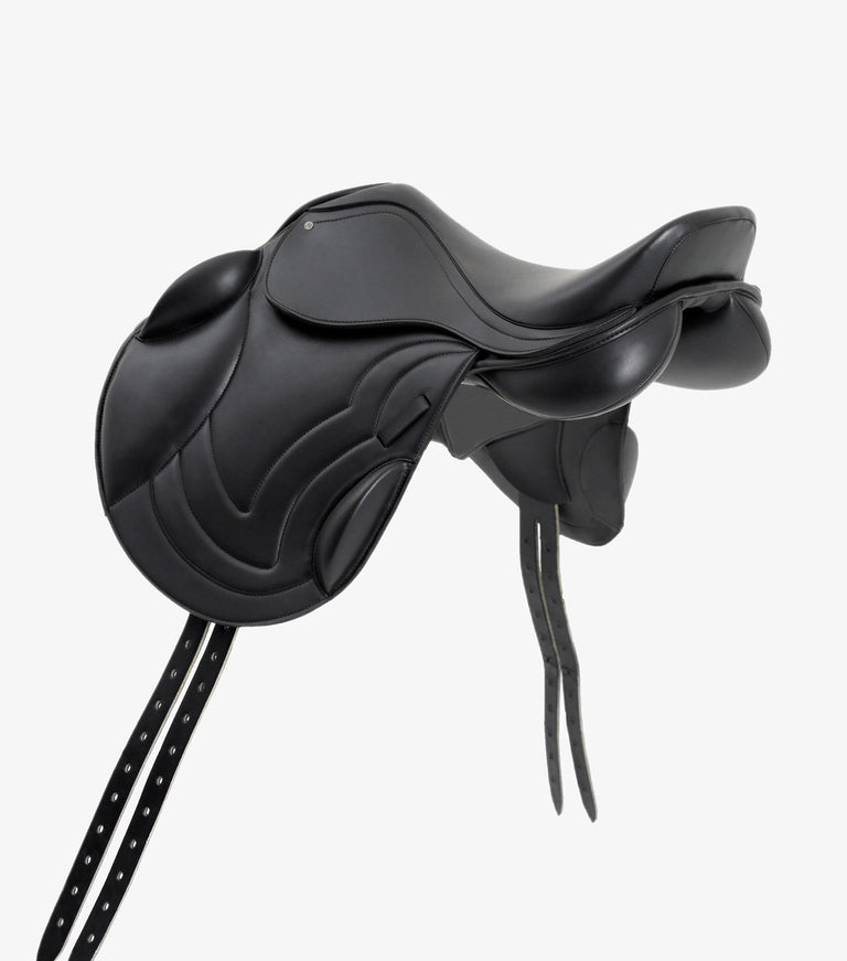 Bordeaux Synthetic Mono Flap Cross Country Saddle Black Premier Equine Int. Ltd.