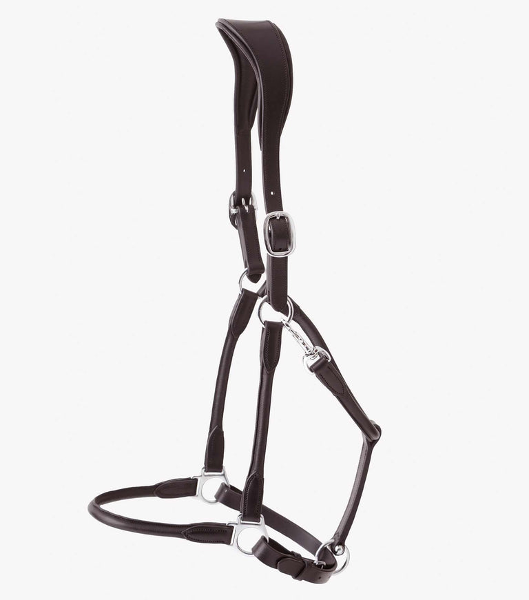 Hennaroso Rolled Anatomic Leather Head Collar