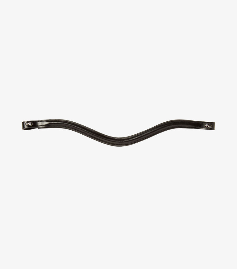 Liscio Plain Shaped Leather Browband