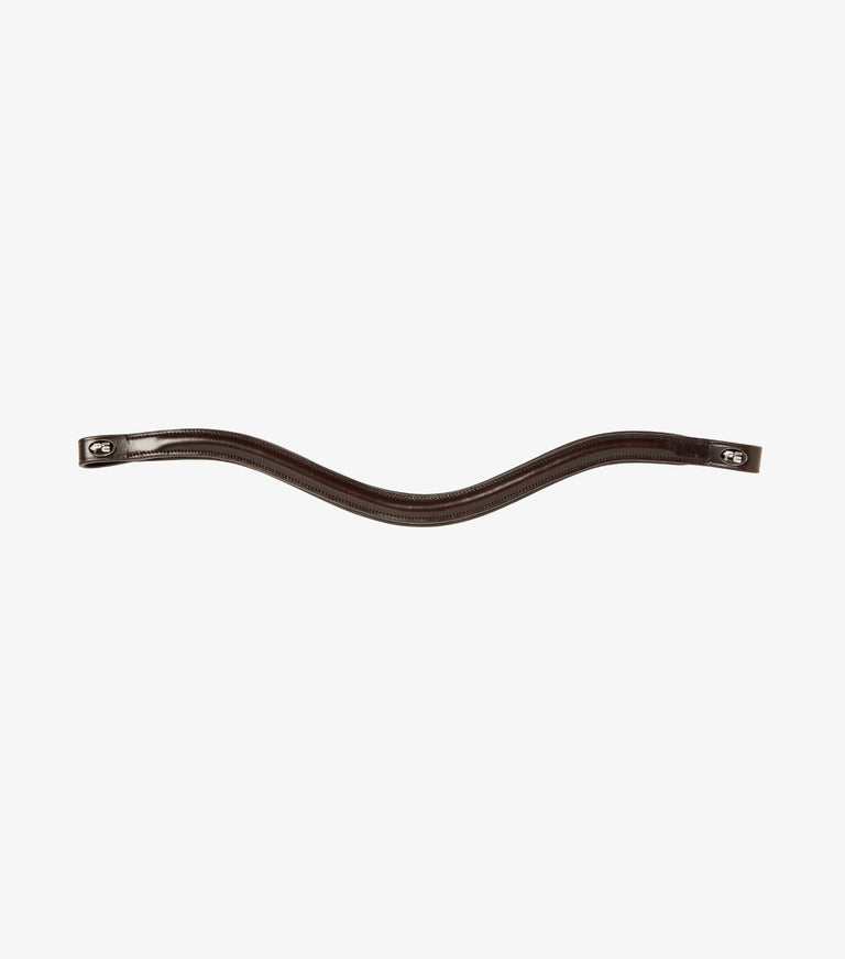 Liscio Plain Shaped Leather Browband