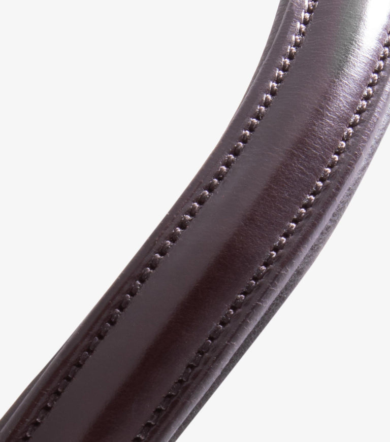 Liscio Plain Shaped Leather Browband