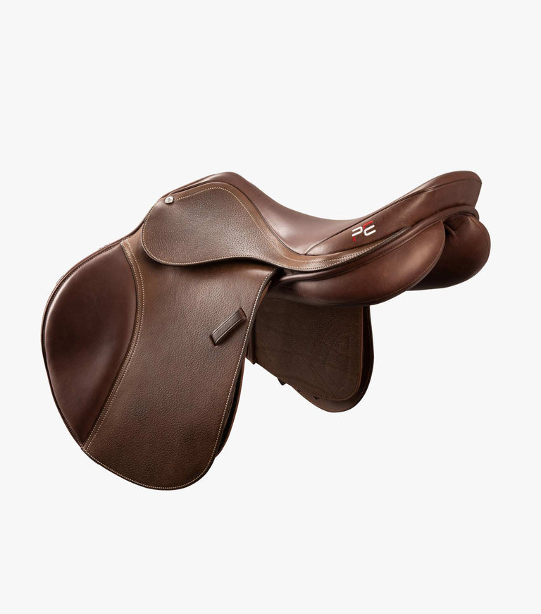 Lyon Leather Close Contact Jump Saddle Brown