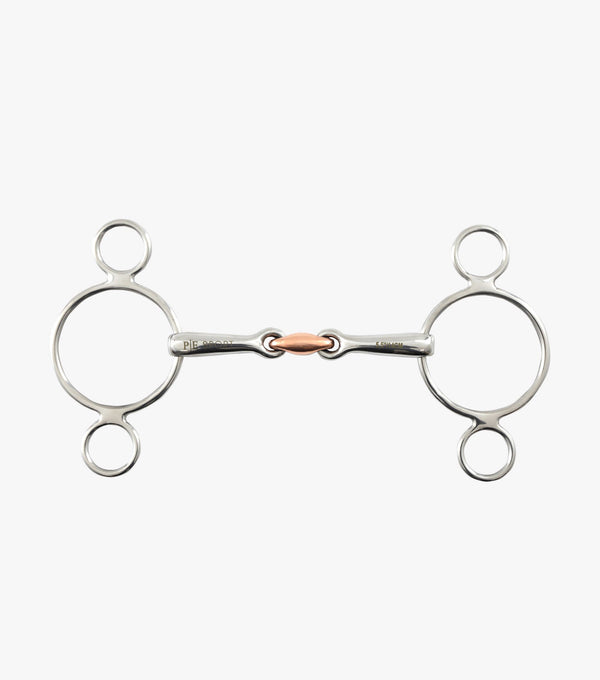 Two Ring Gag with Copper Lozenge